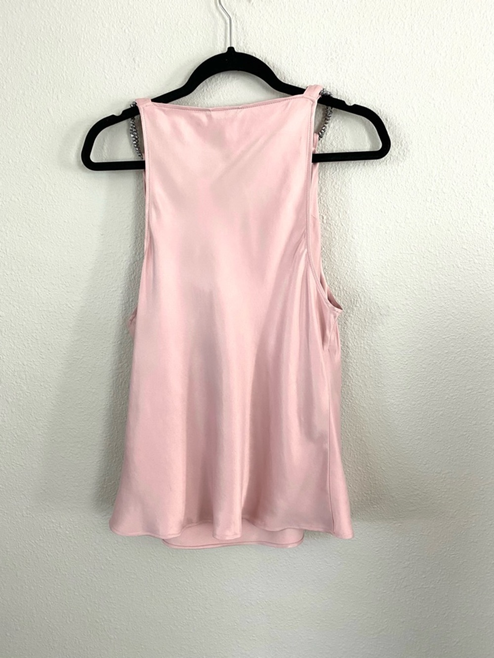 NWT Zara Pink Cowl-Neck Camisole with Rhinestone Straps - Picture 15 of 15